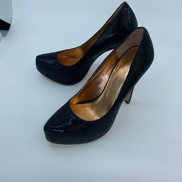 BCBG GENERATION BG-PARADE Leather Heel Shoes for WOMEN - Black - Size 6M - Picture 12 of 13